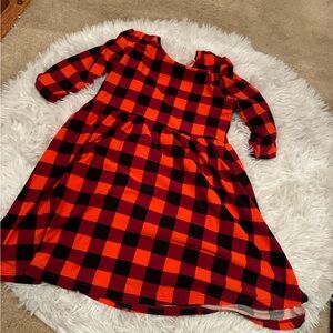 3/4 sleeve plaid dress Size 6